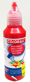 Kaltemail-Farbe rot